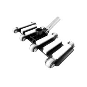 Limpiafondo Negro 8 Ruedas Silicona Mango Aluminio