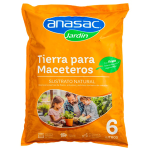 Tierra para maceteros 6Lts.