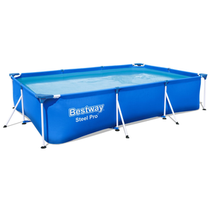 Piscina Steel Pro Azul 3.00m X 2.01m X 66cm Pool  3